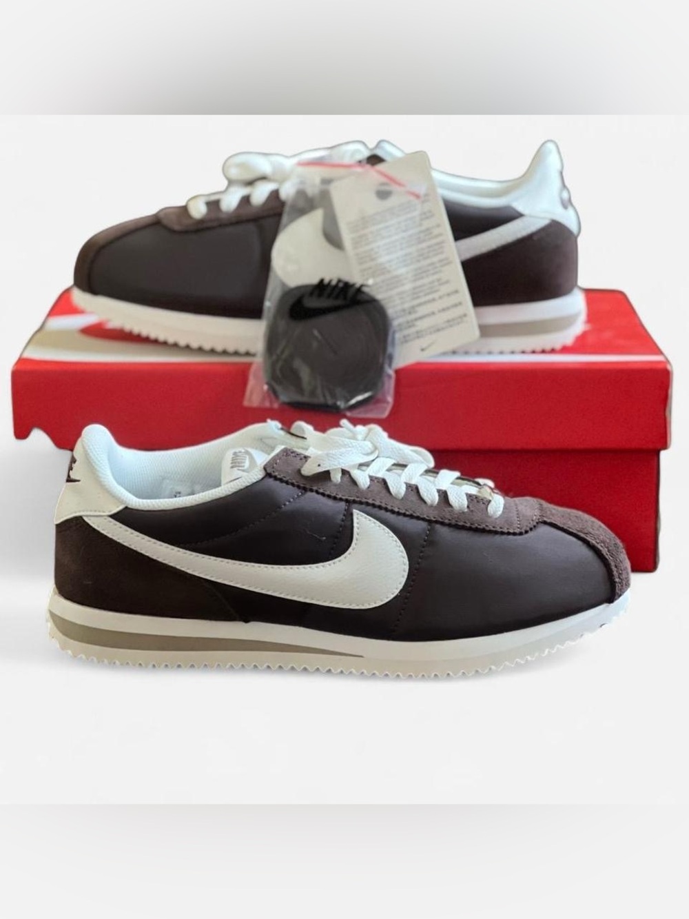 Nike Cortez Textile Baroque Brown Sail Sneakers Women’s US 9.5 New No